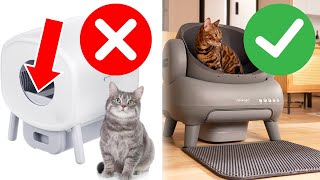 Top 3 SAFEST Automatic Litter Boxes On Amazon for Cats [upl. by Annatnom]