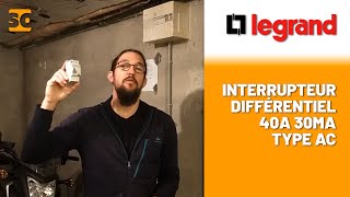 Installation de lInterrupteur différentiel type AC  LEGRAND [upl. by Notsyrb]