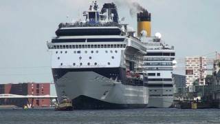 Cruiseschip Celebrity Constellation vertrekt uit Amsterdam 9 juli 2011 [upl. by Kalina]