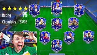 95 RATED  FULL TEAM OF THE YEAR FUT DRAFT FIFA 23 [upl. by Iaw]