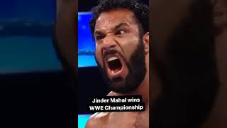 indian superstar JINDER MAHAL wins wwe championshipwwe wrestling smackdown wweraw [upl. by Hawthorn]