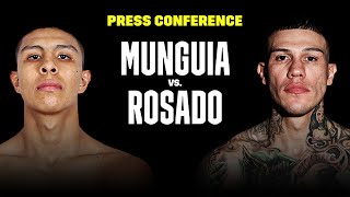 JAIME MUNGUÍA vs GABRIEL ROSADO PRESS CONFERENCE LIVESTREAM [upl. by Hogen118]