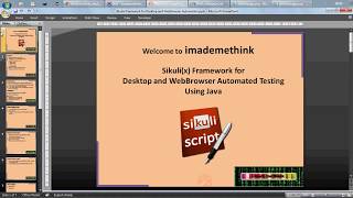 Sikulix framework using Java programming  Pattern Class examples [upl. by Yadrahs926]