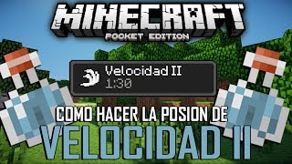 COMO HACER LA POCION DE VELOCIDAD  MINECRAFT POCKET EDITION [upl. by Gare517]