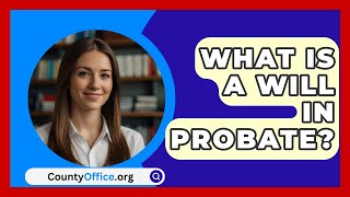 What Is A Will In Probate  CountyOfficeorg [upl. by Aicenad]