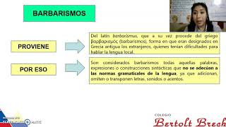 LOS BARBARISMOS  EXTRANJERISMOS [upl. by Nigrom]