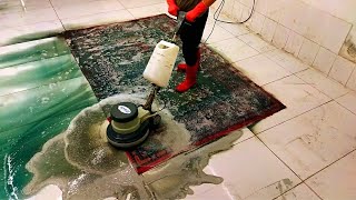 Sweet color cute pattern BIG carpet cleaning satisfying ASMR [upl. by Porter]