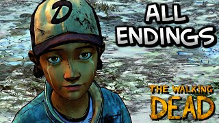 The Walking Dead Season Two  ALL ENDINGS ¦ Episode 5 No Going Back HD [upl. by Aldric27]