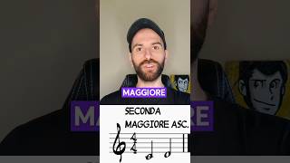 Intervalli musicali  Seconda maggiore ascendente teoriamusicale musica [upl. by Ramonda257]