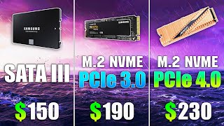 SSD NVMe PCIe 40 vs SSD NVMe PCIe 30 vs SSD SATA III Loading Windows and Games [upl. by Intyrb980]