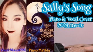 Sallys Song🎃Amy Lee PianoampVocal cover 2024 Remix👻Nightmare before Christmas🎄Matilda amp Mieux [upl. by Elene588]