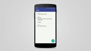 Android SQLite Notes App Demo [upl. by Forlini]