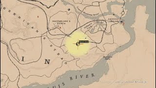 Red Dead Redemption 2 Online Hennigans Stead Central Treasure Map Locations GOLD [upl. by Nylecaj882]