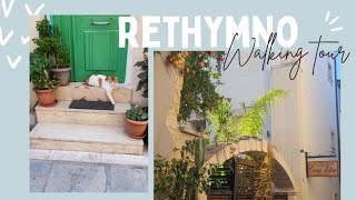 Rethymno walking tour ein Spaziergang  Crete 2024 Kreta 2024  Rethymno 2024 Greece 2024  4K [upl. by Erdnaet]