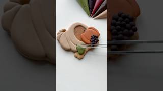 Cornucopia cookie🍎🍇🍐 recipes and supplies linked in my bio cookiedecorating satisfying asmr [upl. by Mccully]