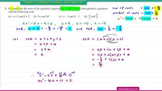 Add Math Form 4  Chapter 2 Quadratic Functions  Self Practice 22 [upl. by Ttirrem911]