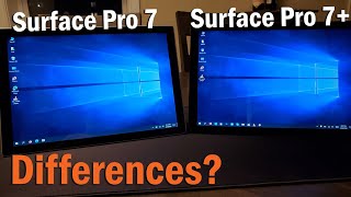 The Microsoft Surface Pro 7 Plus vs Surface Pro 7 Original  Comparison amp Review [upl. by Elbart]