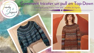 Comment tricoter un Pull en TopDown [upl. by Bastian]