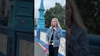 Hidden chimney on Tower Bridge history londonhistory [upl. by Anavahs353]