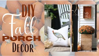 Fall Porch Decor  Fall Porch Decor DIY  Autumn Porch Decorating Ideas  Easy Fall Decor [upl. by Brandtr]