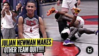 Julian Newman Gets Team SO HEATED They QUIT w 10 Minutes To GO [upl. by Riccardo]