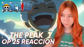 REACCIÓN A ONE PIECE 🏴‍☠️ OPENING 25 🎵👒  THE PEAK SEKAI NO OWARI [upl. by Kacey]