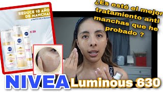 NIVEA LUMINOUS 630 ANTIMANCHAS  RESULTADOS DESPUÉS DE UN MES DE USO [upl. by Einwahs]