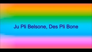 Ju Pli Belsone Des Pli Bone [upl. by Aeneg]