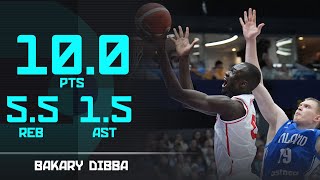 Bakary Dibba Highlights  FIBA EuroBasket 2025 Qualifiers [upl. by Airrej]