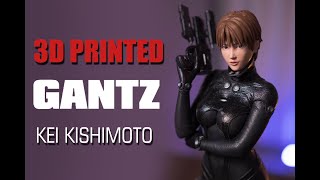 Gantz Kei Kishimoto 3d Printed Fan Art Statue [upl. by Russo]