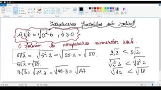 Introducerea factorilor sub radical [upl. by Dera187]