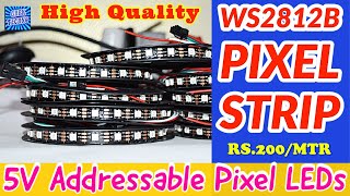 Best Quality WS2812B NeoPixels LED Strip Light in India NonWaterproof RGB 300 LEDs Per Roll [upl. by Irrej]