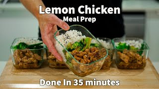 Make 5 Meals In 35 Minutes With This Lemon Chicken Meal Prep [upl. by Feil]