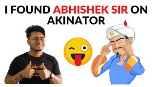 I Found krabhishek9999 Sir On Akinator I Epic I Vedantu Ke Vedans OP I [upl. by Ettevi240]