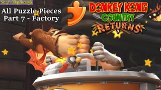 Donkey Kong Country Returns Puzzle Piece Playthrough Part 7 [upl. by Noemad]