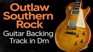 Outlaw Southern Rock Guitar Backing Track Jam in Dm [upl. by Clabo574]