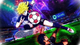 PSG Faces with Hyugas Juventus  Captain Tsubasa [upl. by Arza721]