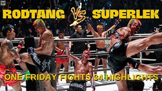 Rodtang vs Superlek  ONE Friday Fights 34 Highlights [upl. by Cristie]