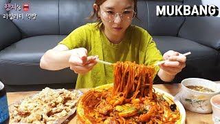 리얼먹방 해물볶음짬뽕 먹방 매울때는 더 맵기전에 밀어넣기★ft탕수육ㅣSeafood jjamppongㅣREAL SOUNDㅣASMR MUKBANGㅣEATING SHOWㅣ [upl. by Harms]