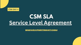 CSM SLA Configuration  Customer Service Management  CSM [upl. by Wyndham]