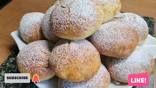 Pączki z dżemem bez tłuszczu 😋 pieczone Donuts with jam without fat 😋  baked [upl. by Krock]