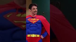 The one when Tom Selleck dressed as Superman to save Christmas on Friends [upl. by Llerdnam661]