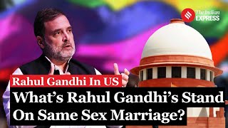 Rahul Gandhi Avoids Clear Stance on SameSex Marriage Rights [upl. by Raffaj585]