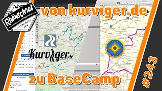 Eine Route in kurvigerde planen und in BaseCamp importieren  243 [upl. by Akinak]