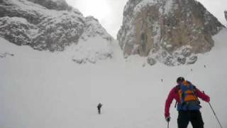 Sci Alpinismo  Cadini di Misurina  Forcella del Nevaio [upl. by Nelleus]