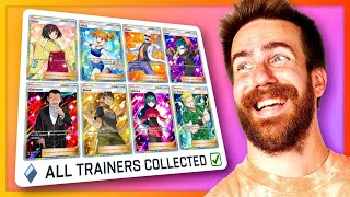 OPENING 100 PACKS UNTIL I GET EVERY FULL ART TRAINER SECRET MISSION  Pokémon TCG Pocket [upl. by Holleran110]