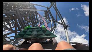 Iron Gwazi Front Seat  Busch Gardens Tampa  4K POV [upl. by Yelsha]