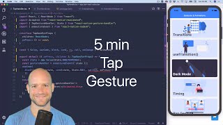 The 5minute React Native Tap Gesture [upl. by Euridice874]