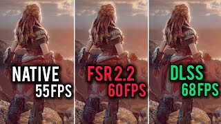 Horizon Forbidden West  DLSS vs FSR vs NATIVE Resolution  Which One Is Better [upl. by Boccaj]