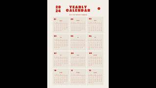 Download 2024 Printable Calendars  2024 Calendar Templates and Images 📅 Calendar 365 📅 [upl. by Aramois]